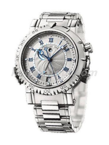 宝玑5847BB_12_BZ0男表LA MARINE 航海系列-银色表带/表径45mm