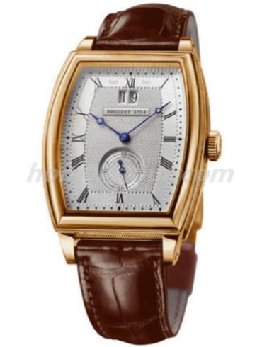 宝玑5480BR_12_996男表Classique Complications 经典复杂系列-棕色表带/表径40.4x34mm
