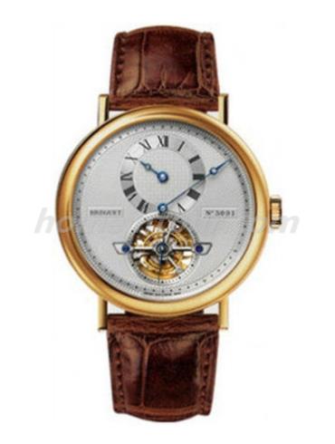 宝玑5307BA_12_9V6男表Classique Complications 经典复杂系列-棕色表带/表径39mm