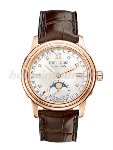 宝珀2360-3691A-55女表Léman领袖系列-棕色表带/表径34mm