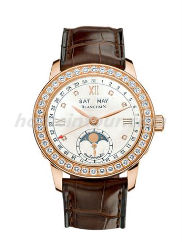 宝珀2360-2991A-55女表女士腕表系列-棕色表带/表径34mm