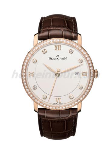 宝珀6651-2987-55B_男表Villeret系列-棕色表带/表径40mm