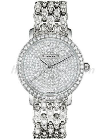 宝珀6102-1963-96女表女士腕表系列-银色表带/表径29mm