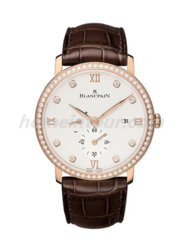 宝珀6606-2987-55B_男表Villeret系列-棕色表带/表径40mm