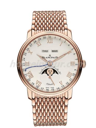 宝珀6639-3642-MMB_男表Villeret系列-金色表带/表径42mm