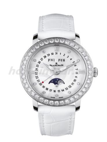 宝珀3663A-4654-55B女表女士腕表系列-白色表带/表径35mm