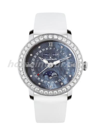 宝珀3663-4654L-52B女表女士腕表系列-白色表带/表径35mm