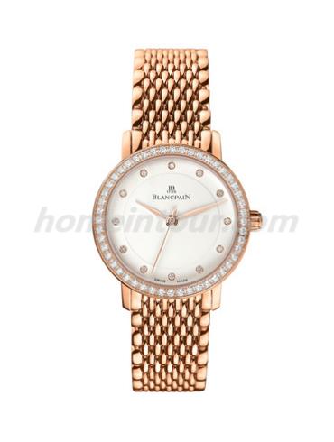 宝珀6102-2987A-MMB_女表女士腕表系列-金色表带/表径29.2mm