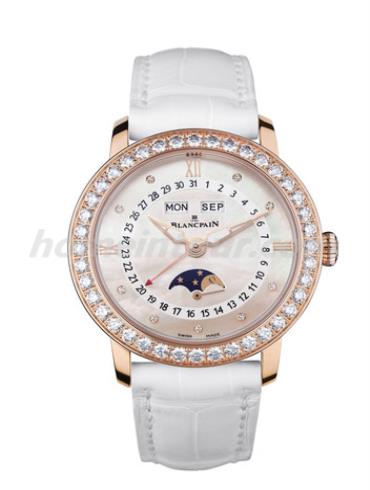 宝珀3663-2954-55B女表女士腕表系列-白色表带/表径35mm