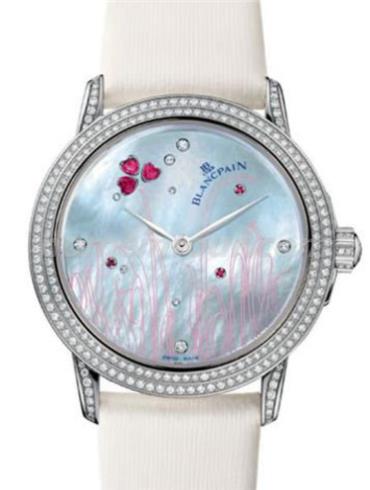 宝珀3300-35C54D-52B女表女士腕表系列-白色表带/表径34mm