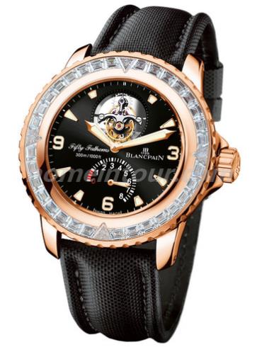 宝珀5025-6230-52男表五十噚系列-黑色表带/表径45mm