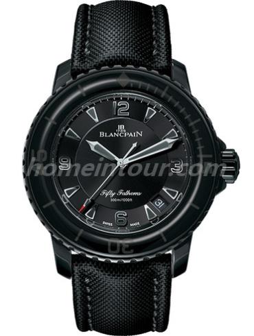 宝珀5015-11C30-52男表五十噚系列-黑色表带/表径45mm