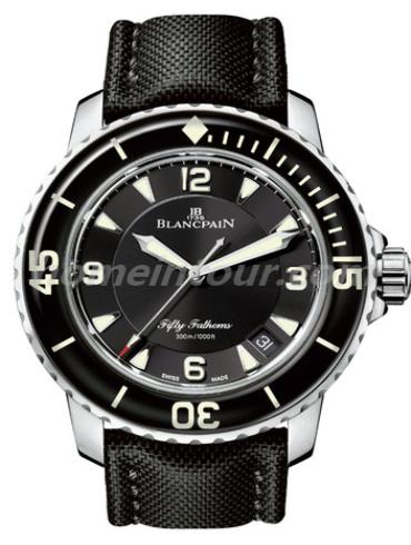 宝珀5015-1130-52男表五十噚系列-黑色表带/表径45mm