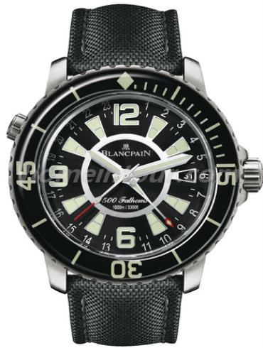 宝珀50021-12B30-52B男表五十噚系列-黑色表带/表径48mm