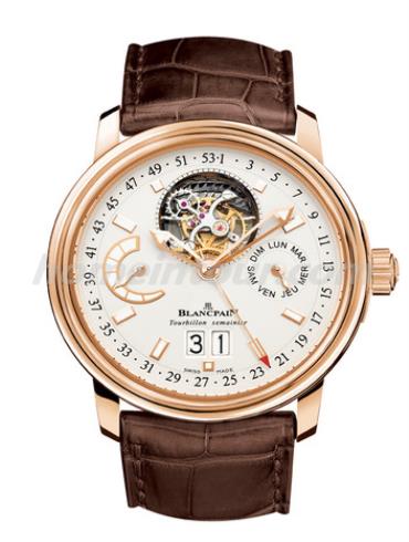 宝珀2925-3642-53B男表Léman领袖系列-棕色表带/表径40mm