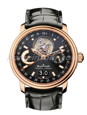 宝珀2925-3630-53B男表Léman领袖系列-黑色表带/表径40mm