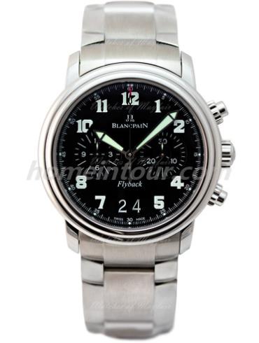 宝珀2885F-1130-71男表Léman领袖系列-银色表带/表径40mm