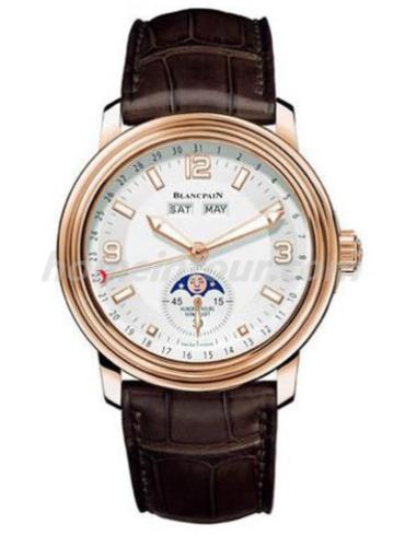 宝珀2863-3642-53B男表Léman领袖系列-棕色表带/表径40mm