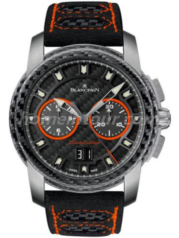 宝珀R85F-1203-52B_男表-黑/橙色表带/表径43.5mm