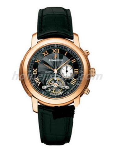 爱彼260500R.OO.D002CR.01中性千禧系列-黑色表带/表径—mm