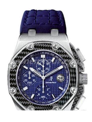 爱彼26030PO.OO.D001IN.01男表千禧系列-蓝色表带/表径45mm