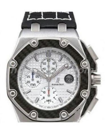 爱彼26030IO.OO.D001IN.01男表千禧系列-黑色表带/表径45mm