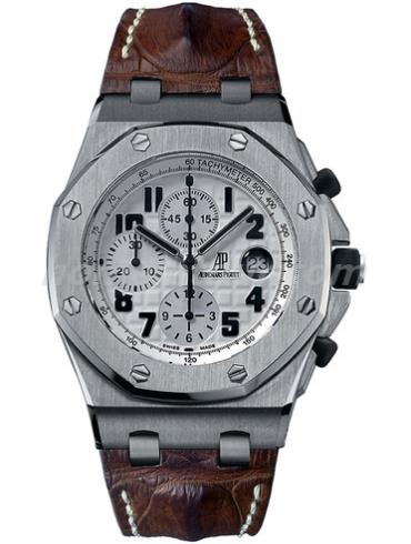 爱彼26020ST.OO.D091CR.01男表千禧系列-深棕色表带/表径42mm