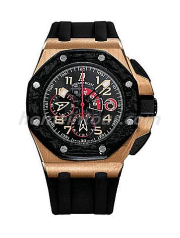 爱彼26062OR.OO.A002CA.01男表高级珠宝系列-黑色表带/表径44mm