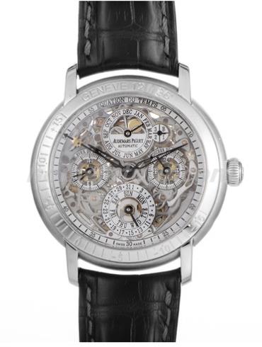 爱彼25963PT.OO.D002CR.0100男表千禧系列-黑色表带/表径39mm