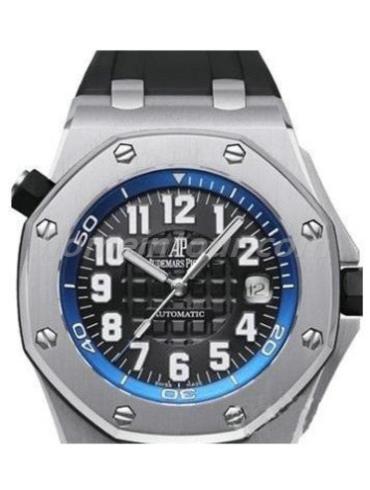 爱彼15701ST.OO.D002CA.02男表千禧系列-黑色表带/表径44mm