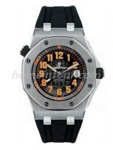 爱彼15701ST.OO.D002CA.01男表千禧系列-黑色表带/表径42mm