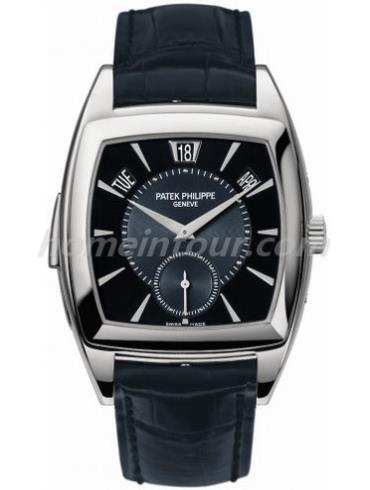 百达翡丽5033P-012男表超级复杂功能时计系列-黑色表带/表径38x51mm