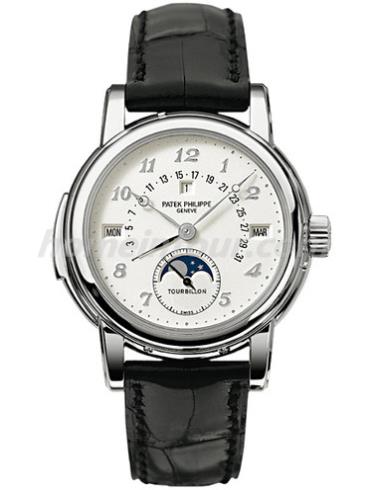 百达翡丽5016G-010男表超级复杂功能时计系列-黑色表带/表径36.8mm
