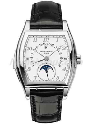 百达翡丽5013G-001男表超级复杂功能时计系列-黑色表带/表径—mm