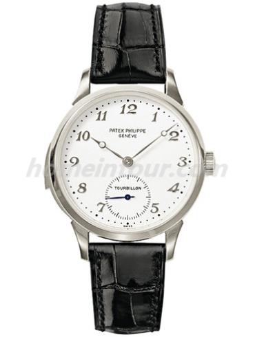 百达翡丽3939HP-001男表超级复杂功能时计系列-黑色表带/表径33.3mm