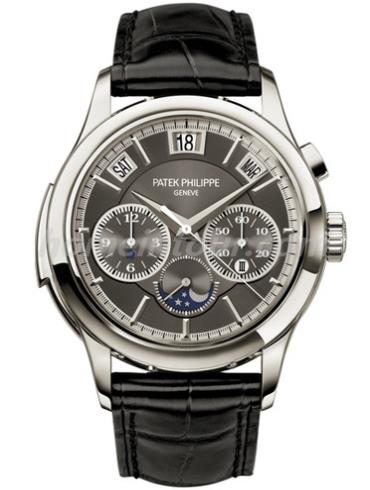 百达翡丽5208P-001男表超级复杂功能时计系列-黑色表带/表径42mm