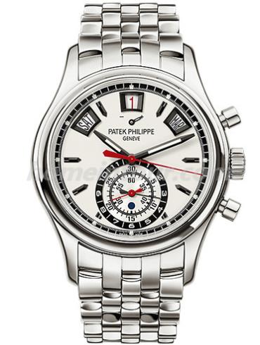 百达翡丽5960_1A-001男表超级复杂功能时计系列-银色表带/表径40.5mm