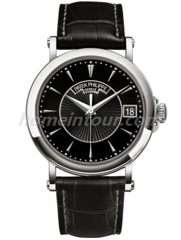 百达翡丽5153G-001男表Calatrava系列-黑色表带/表径38mm