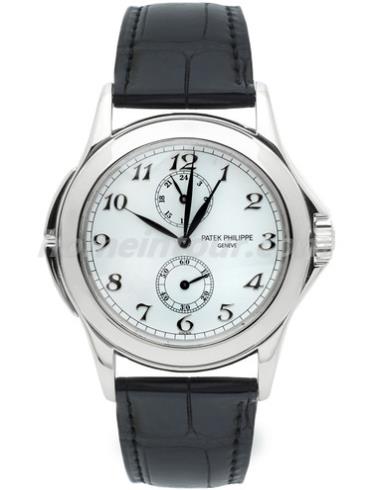 百达翡丽5134G-001男表复杂功能时计系列-棕色表带/表径37mm