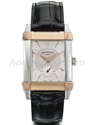 百达翡丽5111PR-001男表Gondolo系列-黑色表带/表径32.9x47.8mm