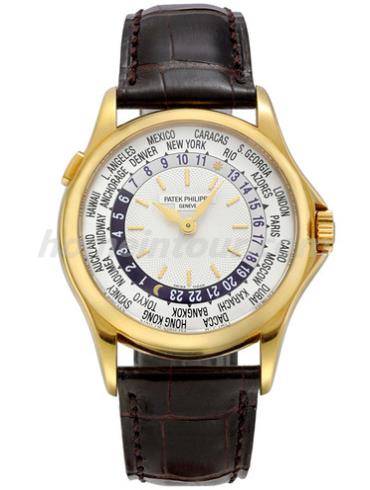 百达翡丽5110J-001男表复杂功能时计系列-黑色表带/表径37mm