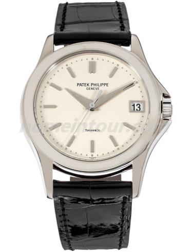 百达翡丽5107G-001男表Calatrava系列-黑色表带/表径37mm