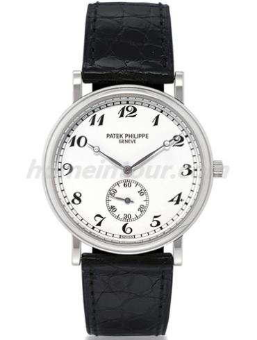 百达翡丽5022P-001男表Calatrava系列-黑色表带/表径33.5mm