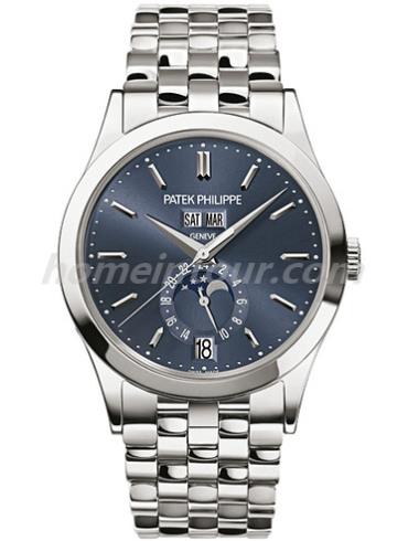 百达翡丽5396_1G-001男表复杂功能时计系列-银色表带/表径38mm