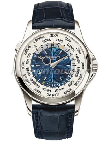 百达翡丽5130P-001男表复杂功能时计系列-蓝色表带/表径39.5mm