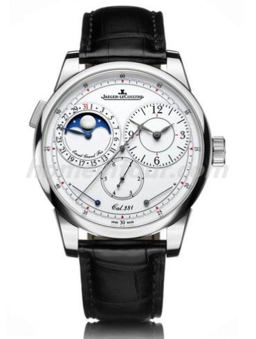 积家Q60435E1男表Duomètre双翼系列-蓝色表带/表径40.5mm