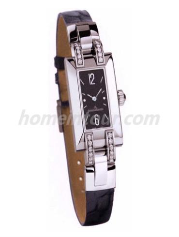 积家Q4608572女表Extraordinaires 高级珠宝腕表系列-黑色表带/表径18x30mm