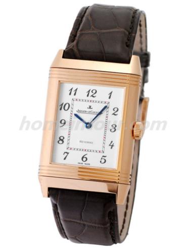 积家Q3732523男表Reverso翻转系列-黑色表带/表径30x48.5mm