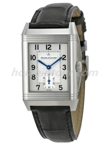 积家Q2708411男表Reverso翻转系列-黑色表带/表径26x42mm