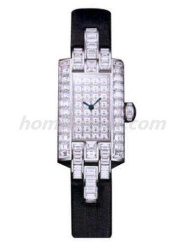积家Q4613501女表Extraordinaires 高级珠宝腕表系列-黑色表带/表径&#8211;